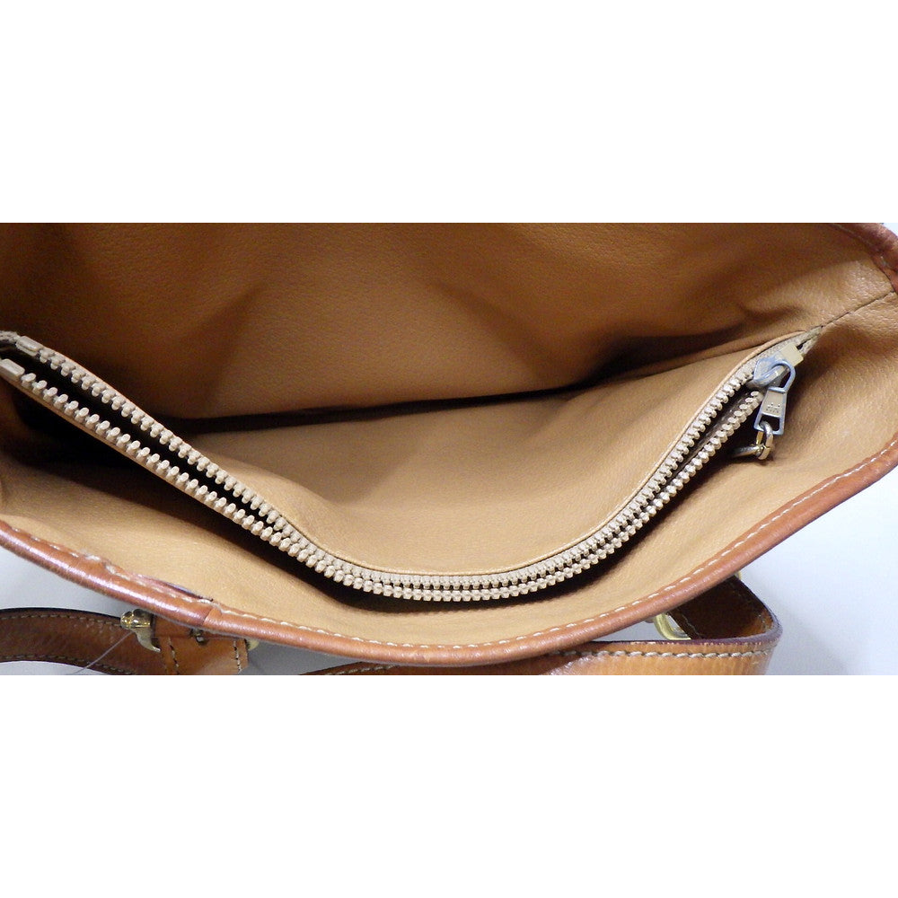 CELINE Brown Macadam Bucket Bag LHQ2349 - interior