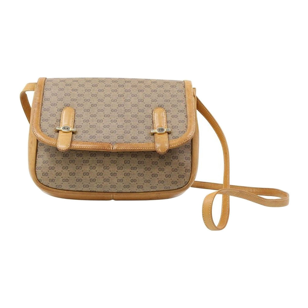 GUCCI Micro GG Brown Shoulder Bag LHQ2351
