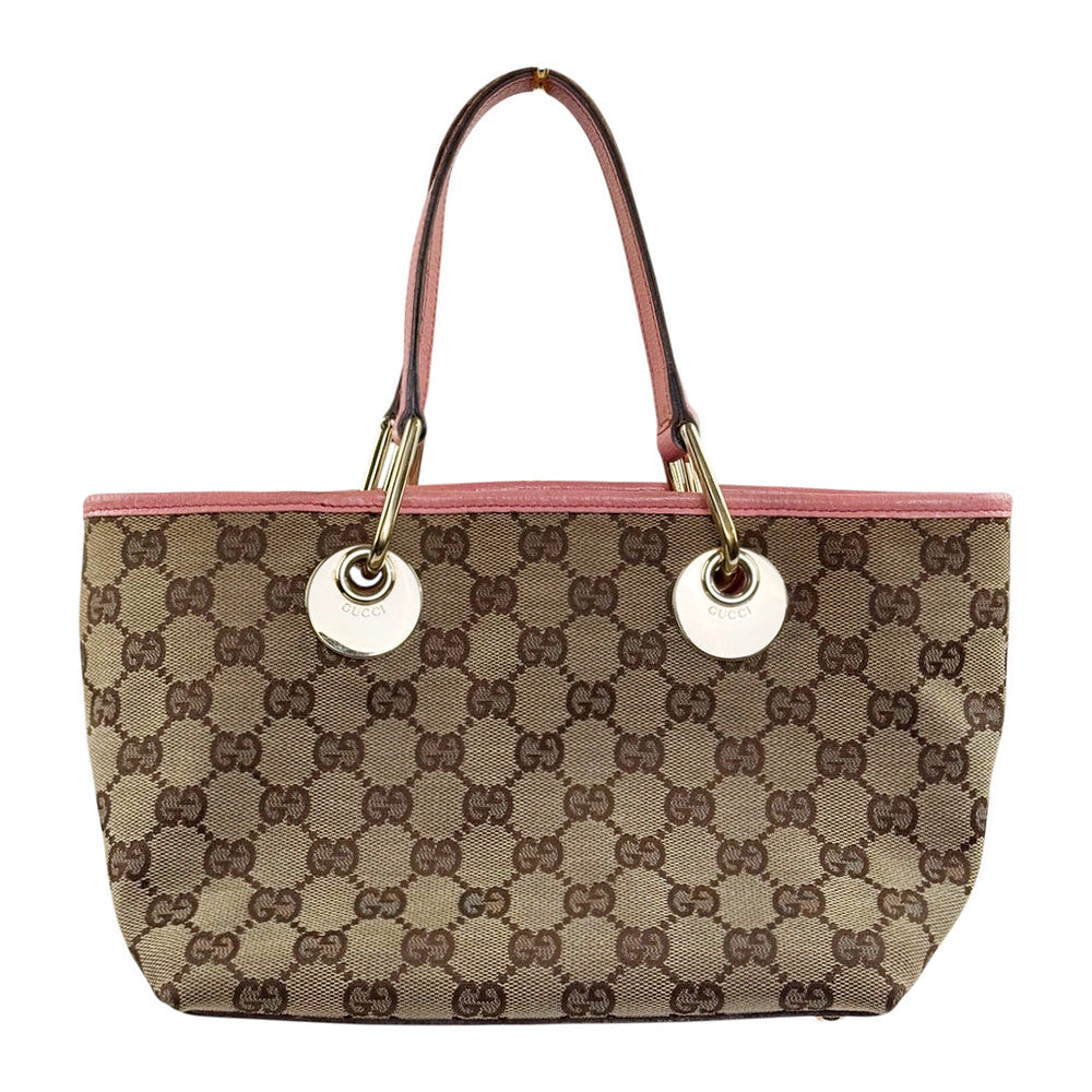 GUCCI GG Brown Canvas Tote Bag LHQ2421
