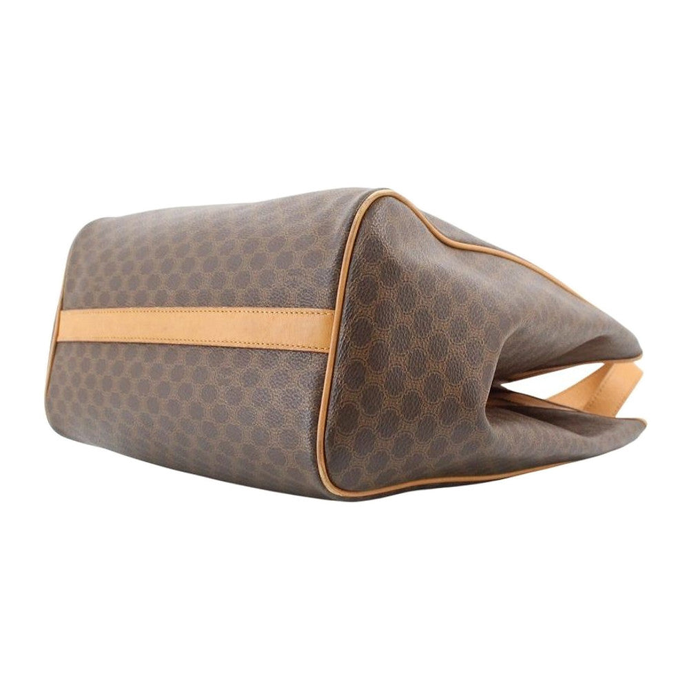 CELINE Brown Macadam Shoulder Tote Bag LHQ2428