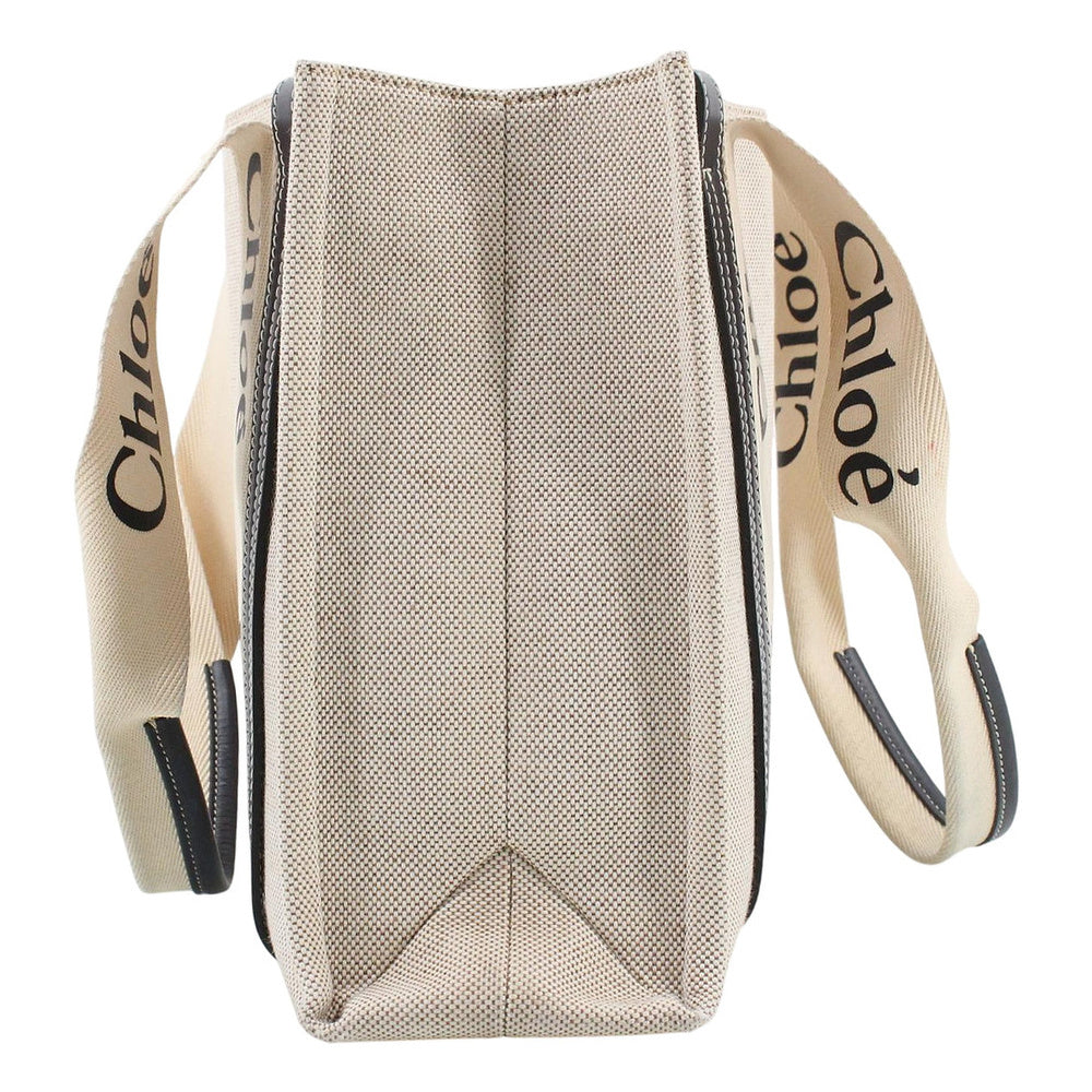CHLOE Woody Medium Canvas Tote Bag LHQ2499