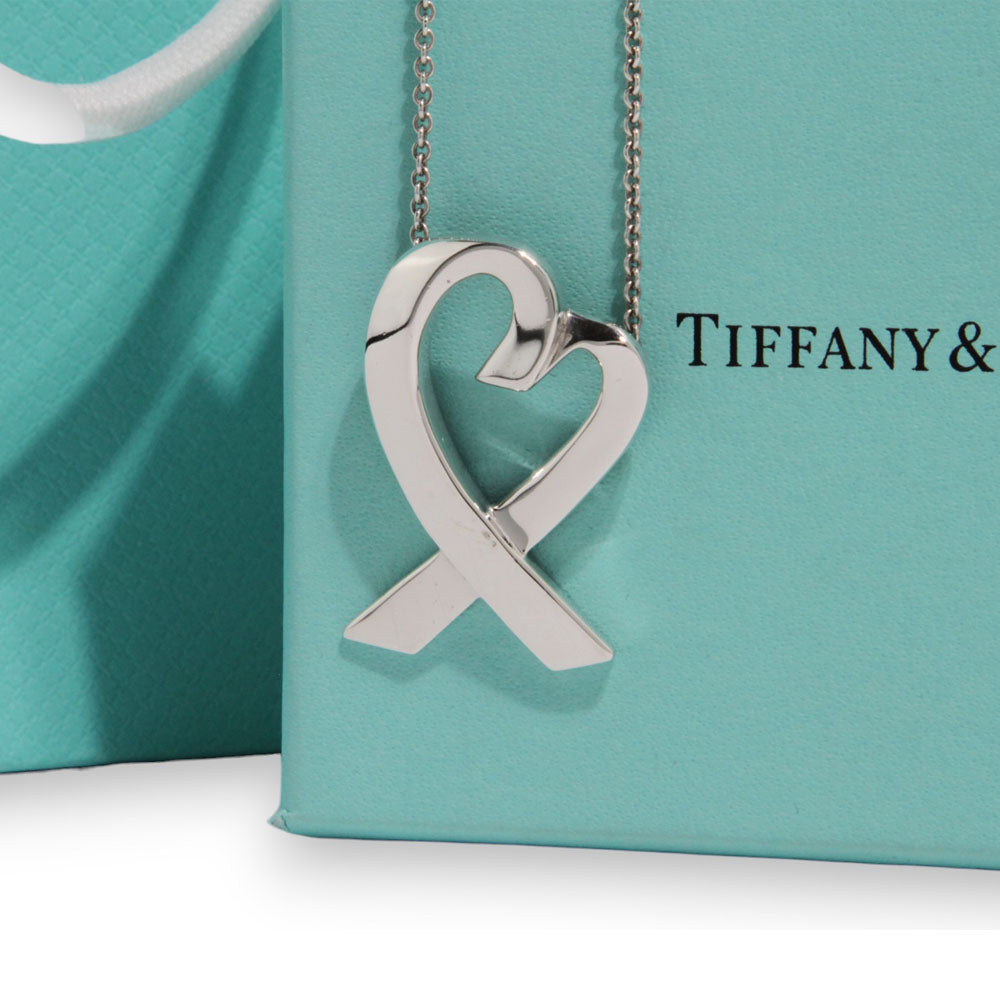 TIFFANY & Co. Collana d'argento con cuore innamorato LHQ103