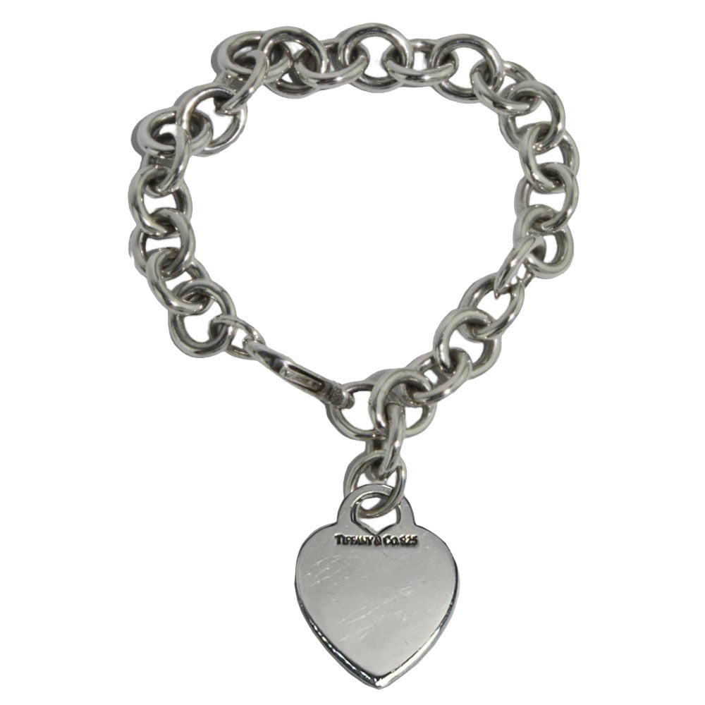 TIFFANY & Co. Bracciale in argento con etichetta a cuore LHQ104