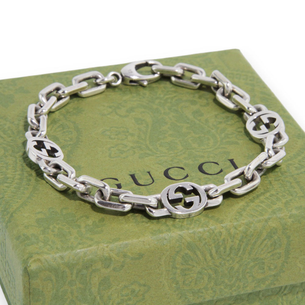 GUCCI Damen Sterling Silber Kette Armband LHQ141